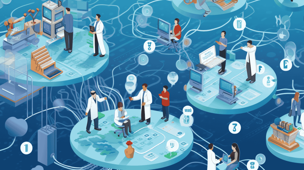 Interoperabilitätsikonen im Gesundheitswesen